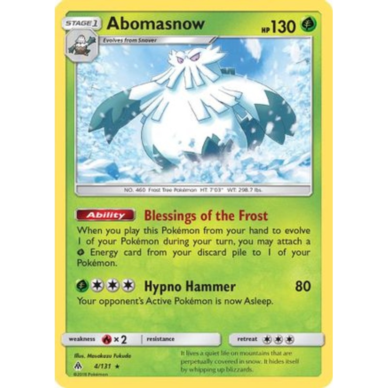 Abomasnow (4/131) [Sun & Moon: Forbidden Light]