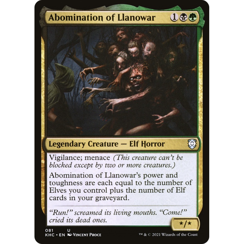 Abomination of Llanowar [Kaldheim Commander]