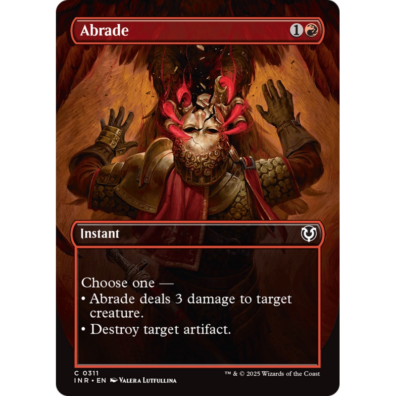 Abrade (Borderless) (311) – Innistrad Remastered
