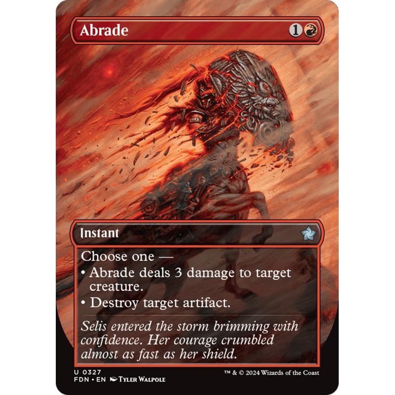 Abrade (Borderless) [Foundations] Foil