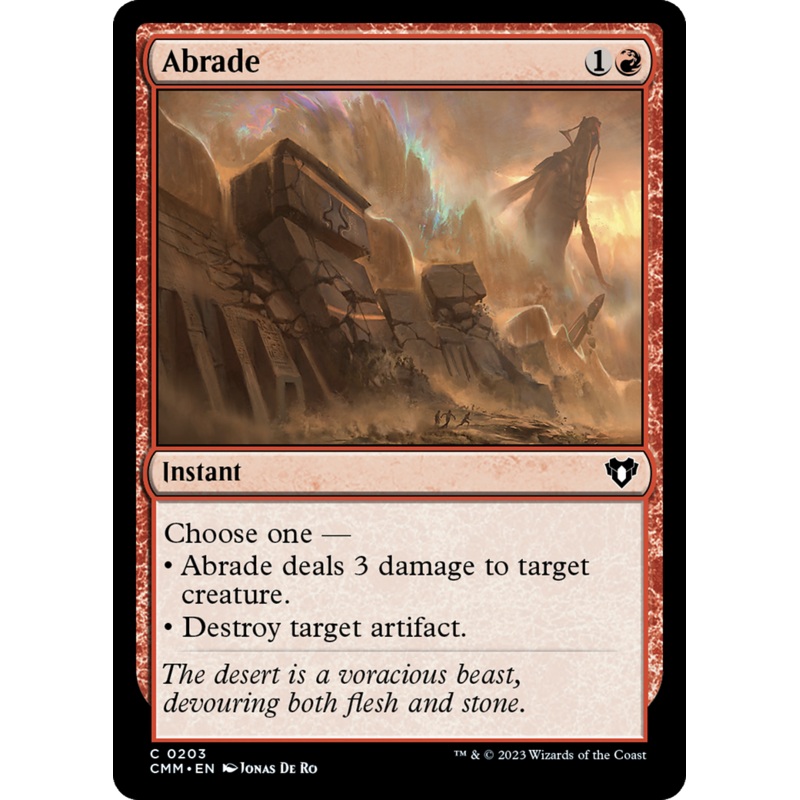 Abrade [Commander Masters] Foil