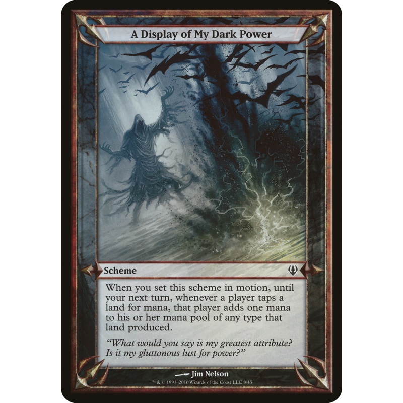 A Display of My Dark Power (Schemes) [Archenemy Schemes]