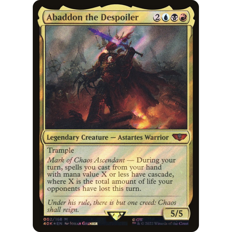 Abaddon the Despoiler (Surge Foil) [Warhammer 40,000]
