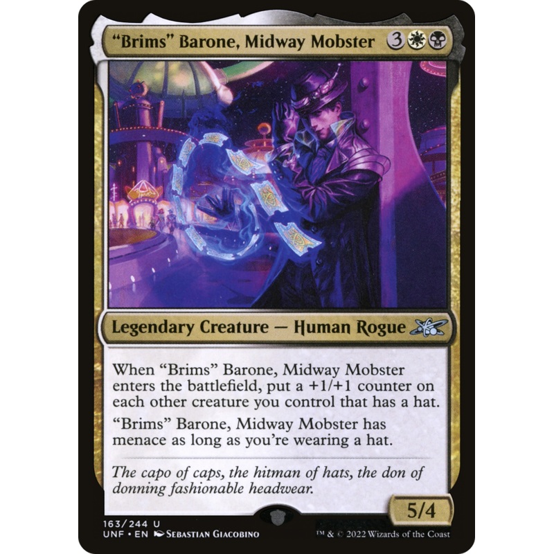 “Brims” Barone, Midway Mobster [Unfinity] Foil