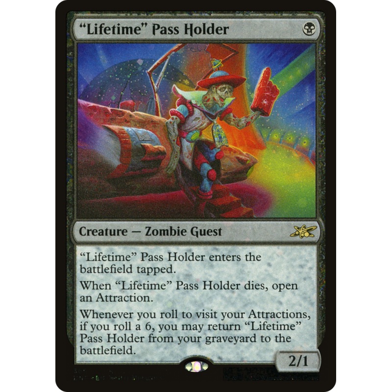 “Lifetime” Pass Holder (Galaxy Foil) [Unfinity]